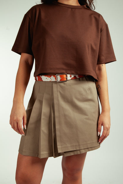 Polera Crop Café Moro